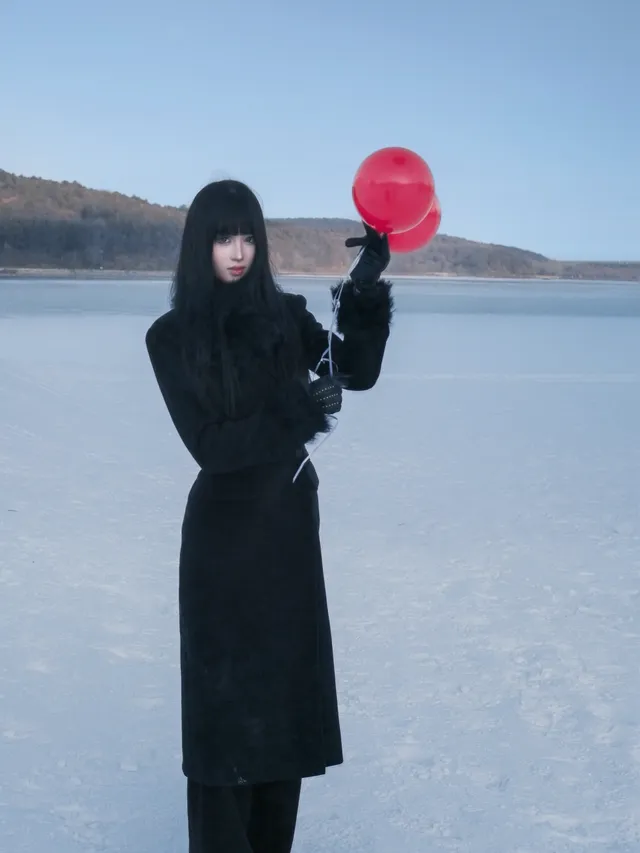 淨月潭大雪坡！太出片了！