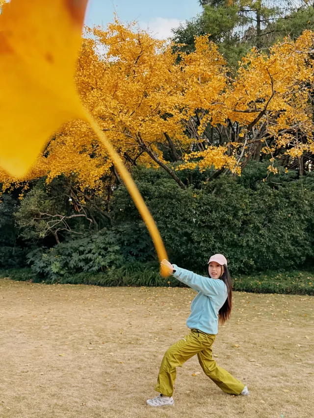 上海植物園紅葉撿秋墜美機位