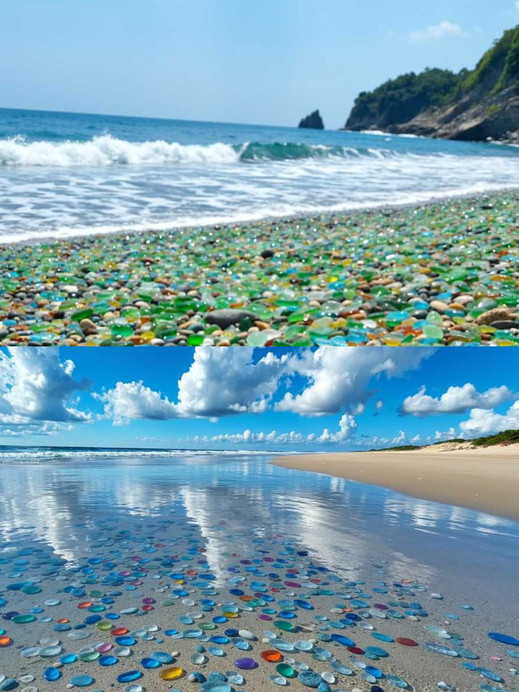 カリフォルニアのガラスビーチ、海が作り出した虹色の宝石の浜辺