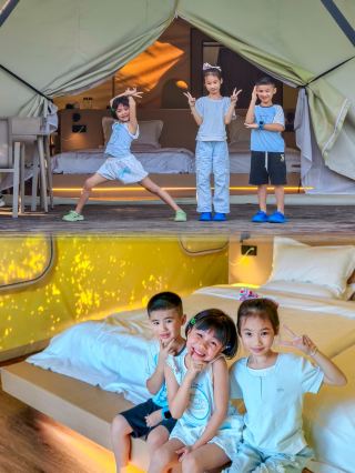 Weekend getaway with kids in Guangdong|Super comfortable lakeside camping
