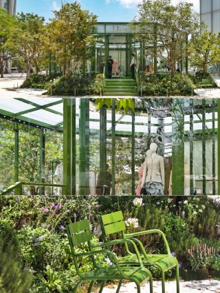 Luxury pop-up | glass garden with swaying tree shadows, stunningly beautiful and speechless Weekend stroll at Shenzhen Bay MixC pop-up