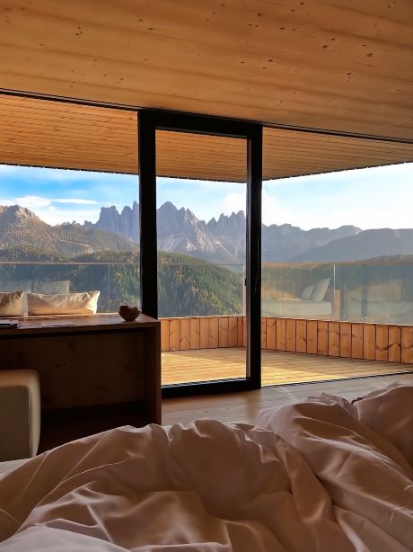 Wake up at Forestis to the Dolomites snow-capped forest | Trip.com