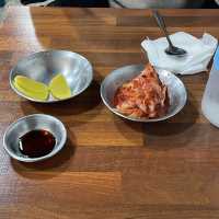 온양온천시장에서 맛과 가성비 다 있는 홍두깨칼국수