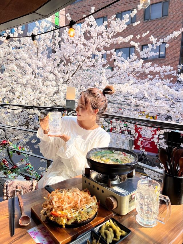 🌸벚꽃을 코앞에서 볼 수 있는 이자카야 합정 공감🌸