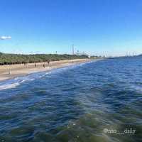 【デッキから海が一望！🌊稲毛海岸】