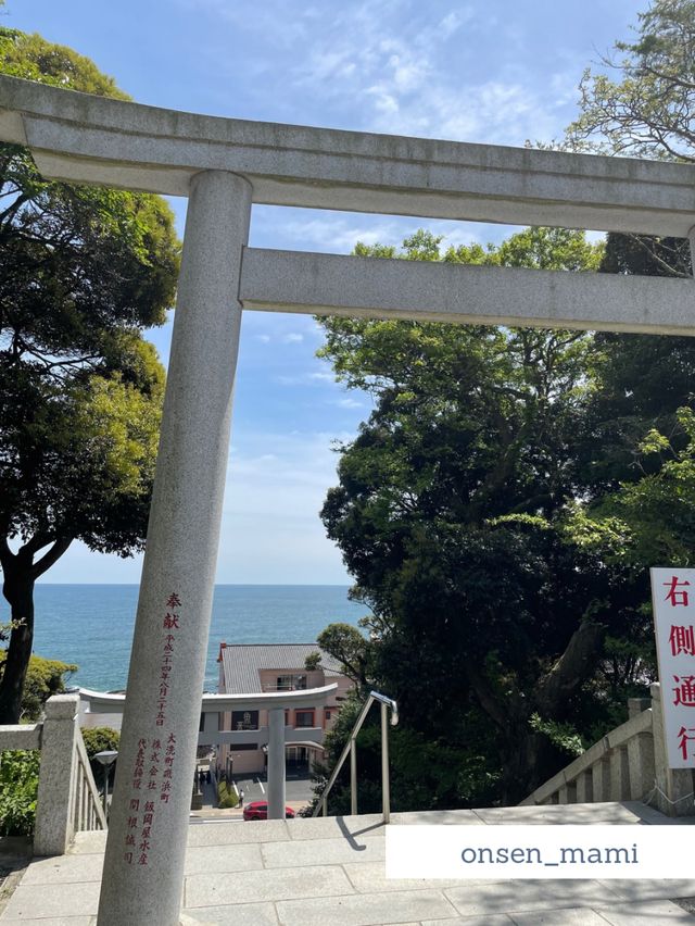 【茨城 大洗】見たら金運アップするかも！？海に浮かぶ鳥居⛩️