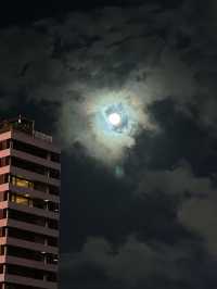 Enjoy Avenue of Stars and full moon