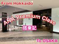 大阪　大阪観光　新千歳空港から伊丹空港へANA premium classでフライトしてきた！