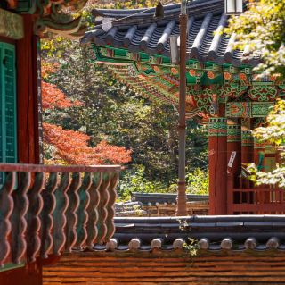 Beautiful Autumn View Of Naejangsa Temple 