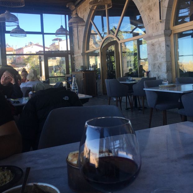 Amazing food and wine with a view