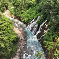 Beautiful Blue Pond & Blue Waterfall In Biei 💦