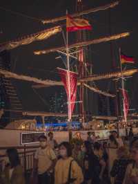 🎡방콕의 강변 야경을 보며 관람차 배경으로 인생샷도 찍고 즐길 수 있는 야시장“아시아티크” 