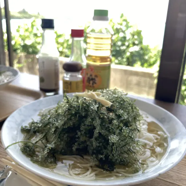 【宮古島グルメ🍽️海ぶどうたっぷり宮古冷麺🍜】