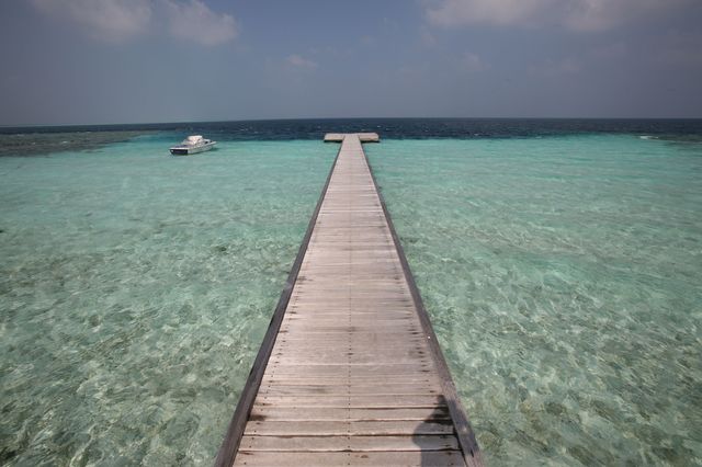 Tiny Picnic island in the middle of the ocean 