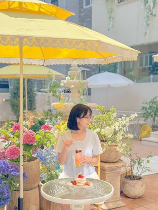 유럽의 정원에 온 것 같은 청주 카페 태그원💖🩵