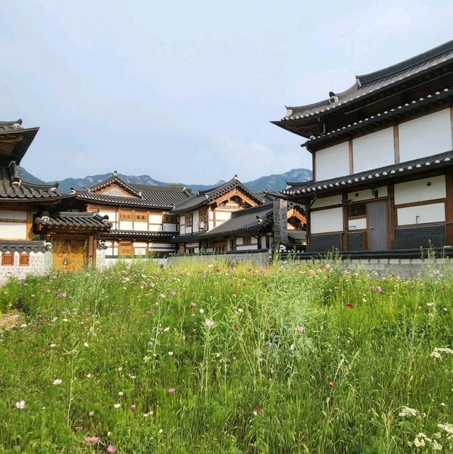 Eunpyeong hanok village with majestic Bukhansan view