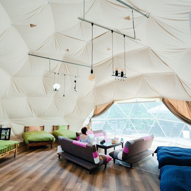 【居心地抜群】温泉+サウナ付きグランピング！！！