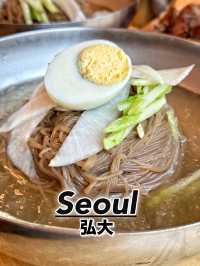 【韓国・弘大】おひとり様でも入りやすいカルビ付き冷麺のお店