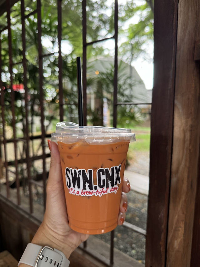 SWN.Cnx คาเฟ่ลับ ใต้ต้นฉาฉา หางดงเชียงใหม่ 🥤