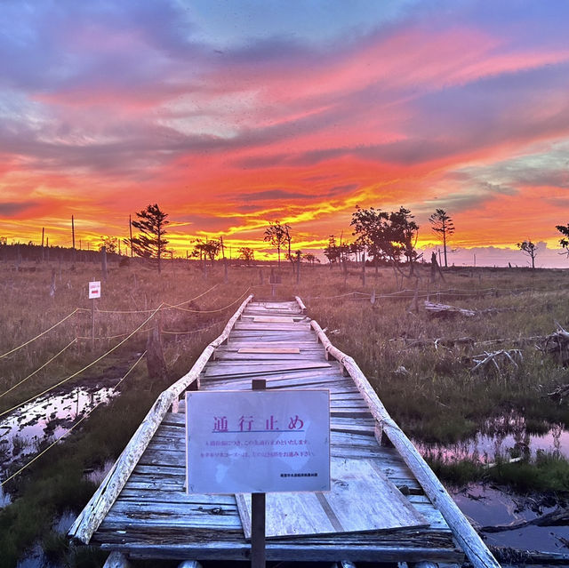 春国岱の夕焼け