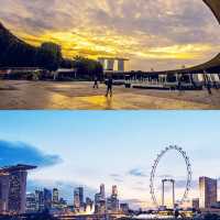 Best sunset view in Marina Barrage 