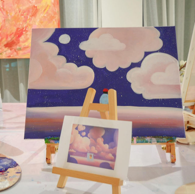 ไปวาดรูปฮีลใจกับคลาส Acrylic Painting Class 🎈🧡
