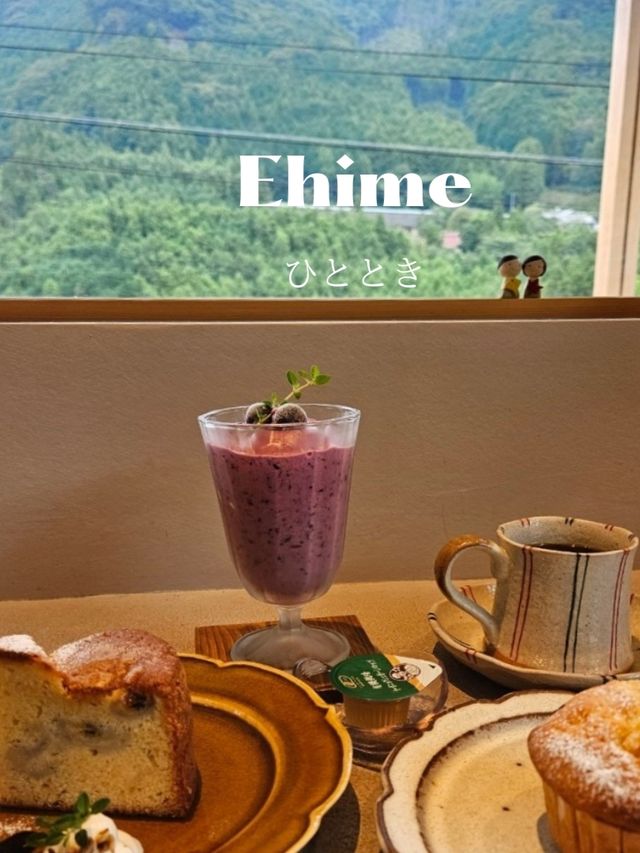 【自然豊かなの景色を楽しみながらランチとスイーツ】