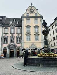Cute town "Schaffhausen" in Swiss