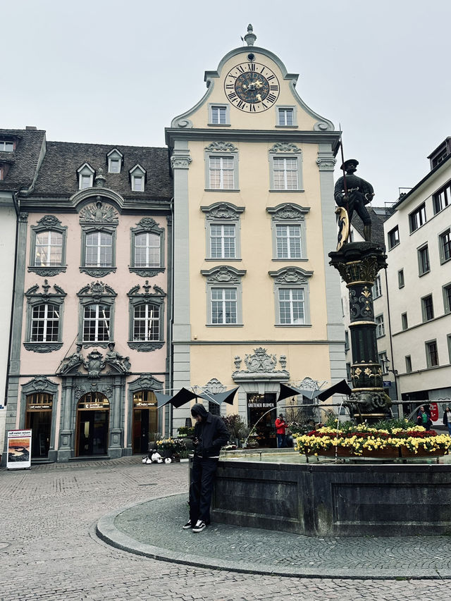 Cute town "Schaffhausen" in Swiss