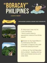 Boracay itinerary 