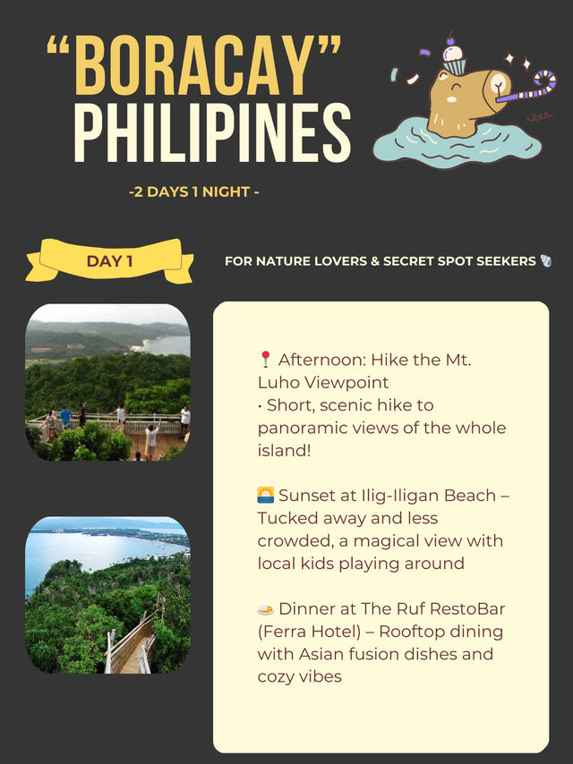 Boracay itinerary 