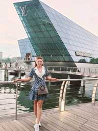 The Helix Bridge – Merlion – Marina Bay สิงคโปร์