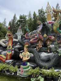 แค่เดินผ่านก็ขนลุกแล้ว! 😱🐉 พญานาคที่วัดดอนขนาก