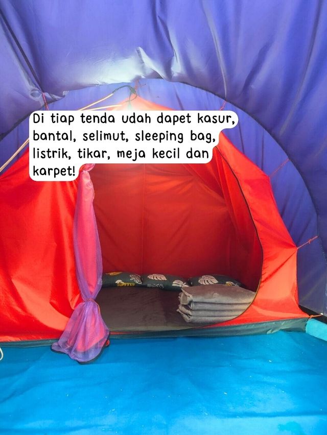 Camping pinggir sungai, lengkap tinggal bawa badan aja! 🏕️✨ Camping pinggir sungai, lengkap tinggal bawa badan aja! 🏕️✨