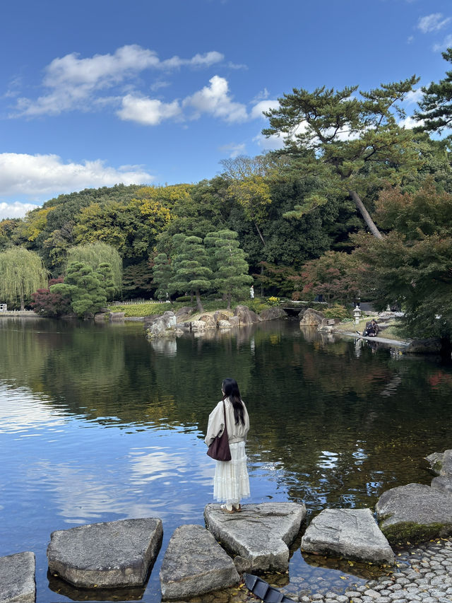 나고야의 단풍을 즐길 수 있는 정원