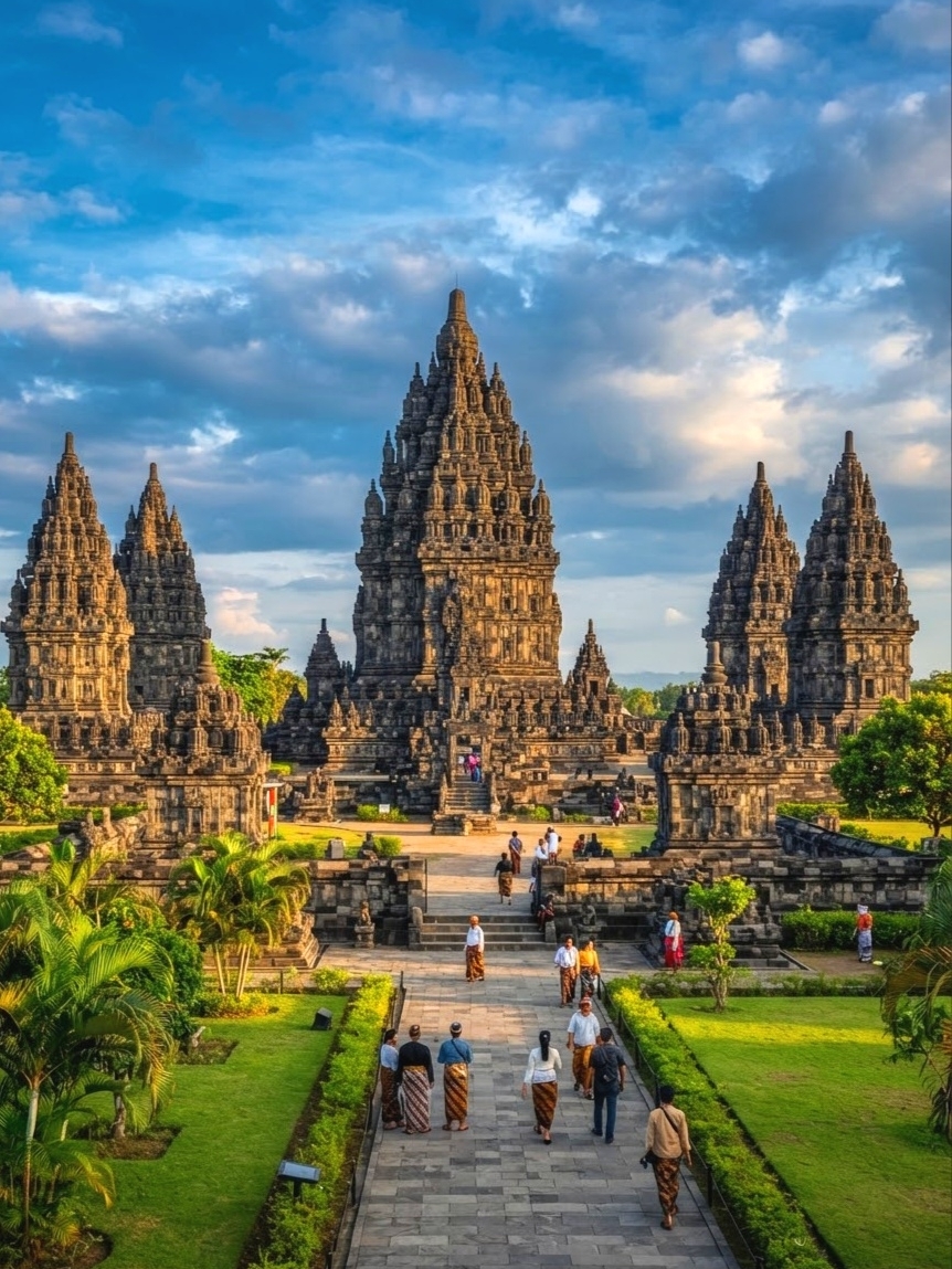 Прамбанан (Candi Prambanan) — величественный индуистский храмовый комплекс в Индонезии, объект Всемирного наследия