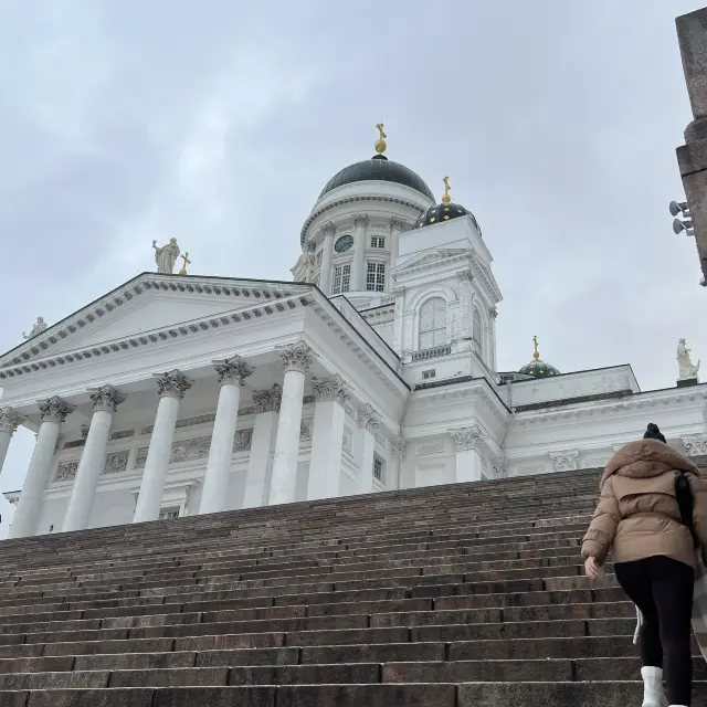 amazing view of the Helsinki Cathedral