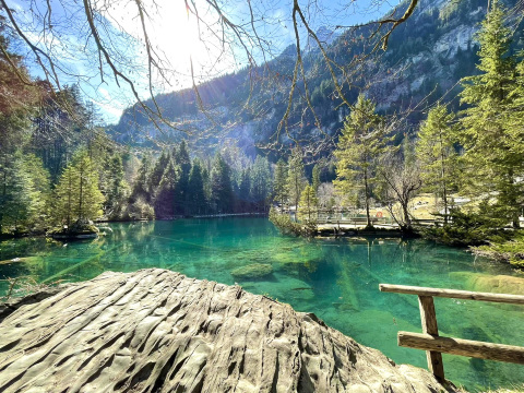 スイス】ブラウゼー（Blausee）：アルプスのサファイア（スイスの