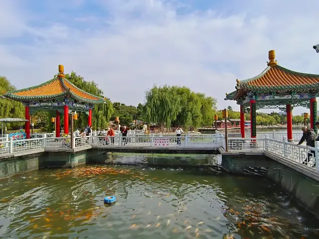 秋の長春南湖公園への旅