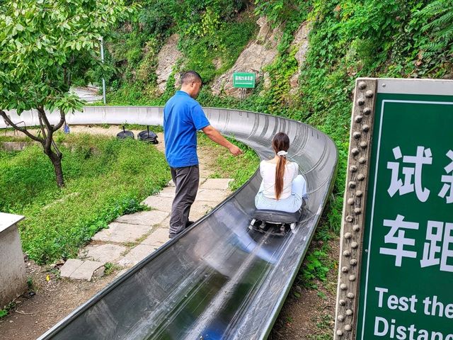 Slide down the Great Wall of China
