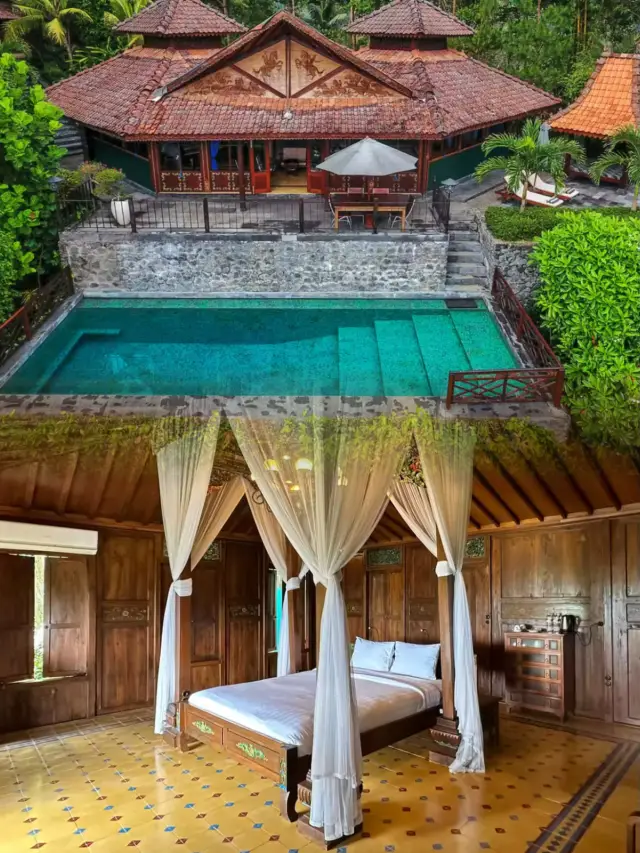 마글랑 시 신혼여행 보로부두르 리조트 빌라에서 머물다 보니 떠나기 아쉬워요