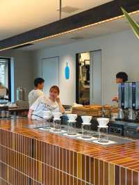東京探店☕️ 公園裡的原木風Blue Bottle