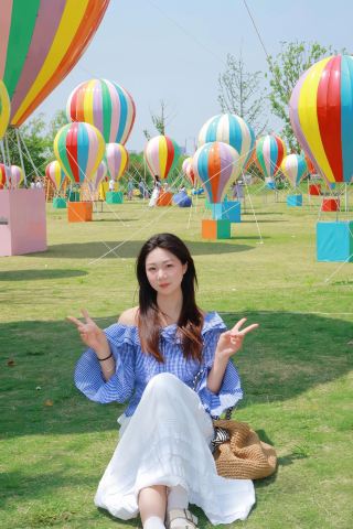 쉬저우: 분홍 화산과 열기구