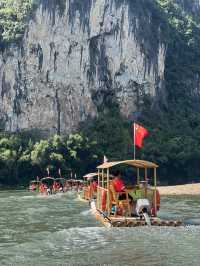 Bamboo rafting from XingPin