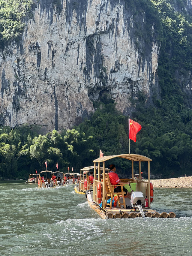 Bamboo rafting from XingPin
