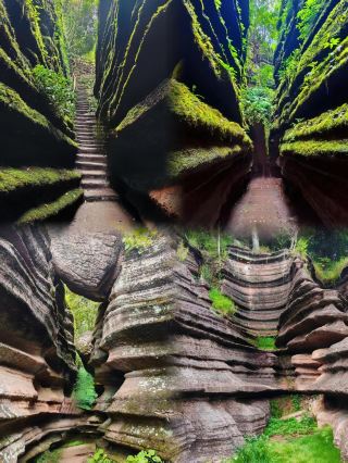 古丈紅石林——4億年前の海底の奇観を見よう