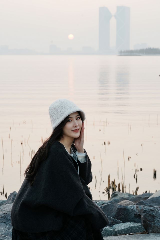 滴水湖週末,看了一場橘子海日落和煙花! 滴水湖週末,看了一場橘子海日落和煙花!