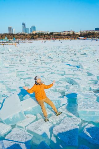 Don't crowd Harbin, Changchun city also has a large free Diamond Sea