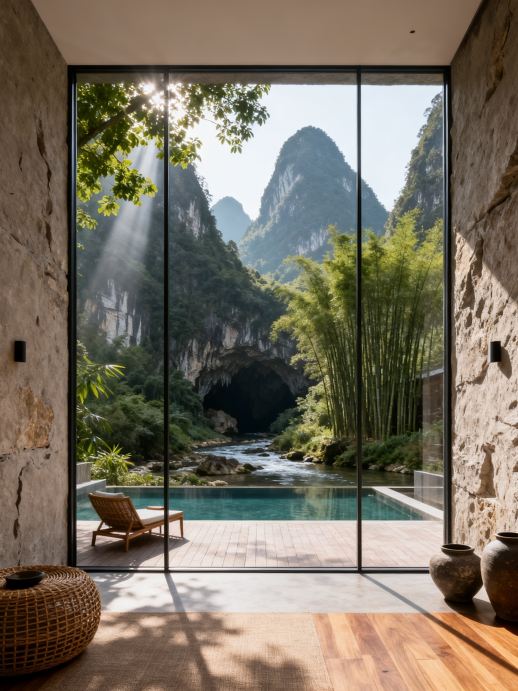 Stay in the Emerald Secret Realm in Luodian, a perfect healing spot for family trips