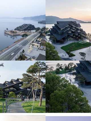 Ningbo's stunning art museum! Master Kengo Kuma's "negative architecture" masterpiece, right here at Dongqian Lake!